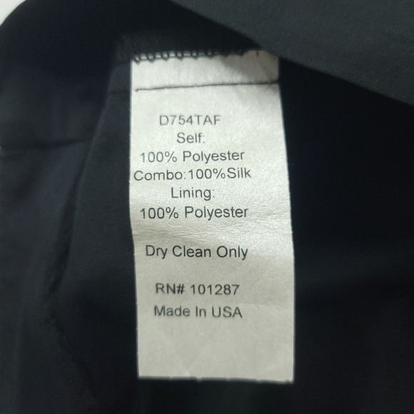 Alexia Admor Dress Cocktail Mini Open Back Black and Cream Size Large - Picture 8 of 8